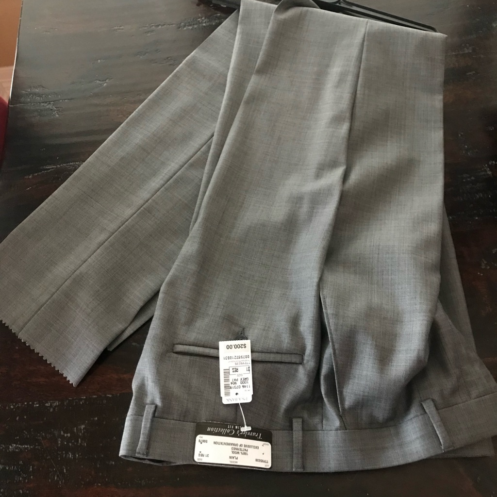 Nwt Jos A Bank Gray Traveler Slim Fit Dress Pants Size 31r